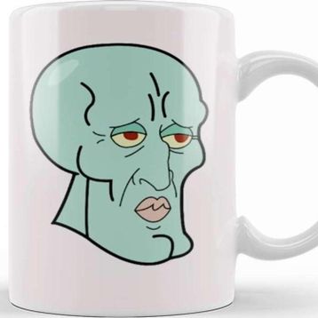 Baskı Dükkanı Handsome Squidward Kupa