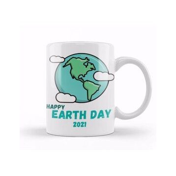 Baskı Dükkanı Happy Earth Day 2021 Kupa