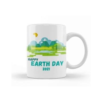 Baskı Dükkanı Happy Earth Day 2021 Kupa