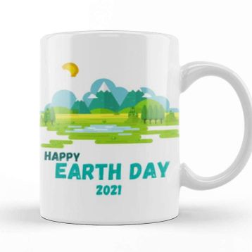 Baskı Dükkanı Happy Earth Day 2021 Kupa