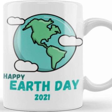 Baskı Dükkanı Happy Earth Day 2021 Kupa