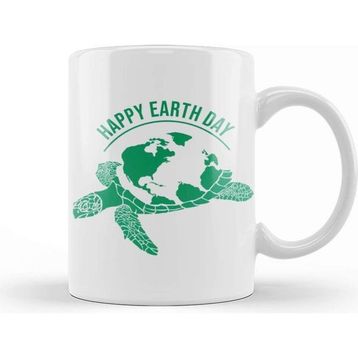 Baskı Dükkanı Happy Earth Day Kupa