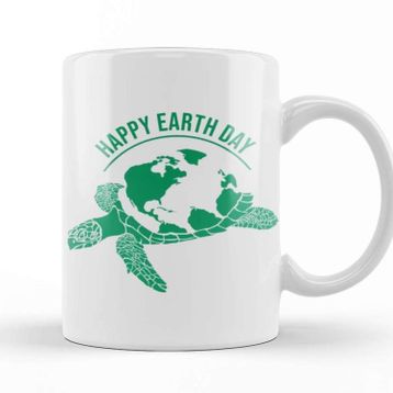Baskı Dükkanı Happy Earth Day Kupa