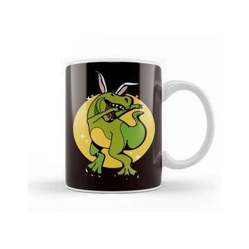 Baskı Dükkanı Happy Easter Dino Bunny T-Rex Rabbit Eggs Hunting Spring Kupa