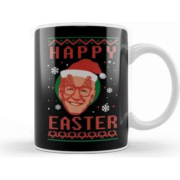 Baskı Dükkanı Happy Easter - Funny Joe Biden Kupa