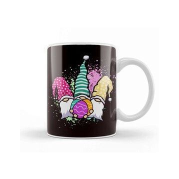 Baskı Dükkanı Happy Easter Gnome Eggs Hunter Bunny Rabbit Spring Religion Kupa