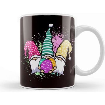 Baskı Dükkanı Happy Easter Gnome Eggs Hunter Bunny Rabbit Spring Religion Kupa