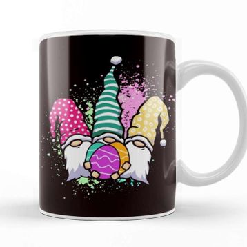 Baskı Dükkanı Happy Easter Gnome Eggs Hunter Bunny Rabbit Spring Religion Kupa