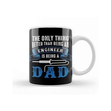 Baskı Dükkanı Happy Father Engineer 01 Kupa