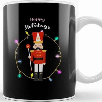 Baskı Dükkanı Happy Holidays Nutcracker Kupa