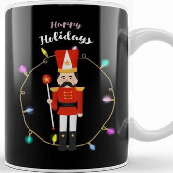 Baskı Dükkanı Happy Holidays Nutcracker Kupa