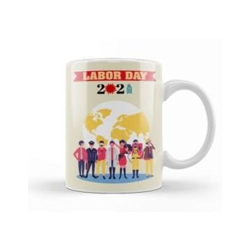 Baskı Dükkanı Happy Labor Day 2021 Kupa