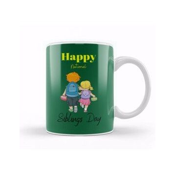 Baskı Dükkanı Happy Siblings Day 2021 Kupa