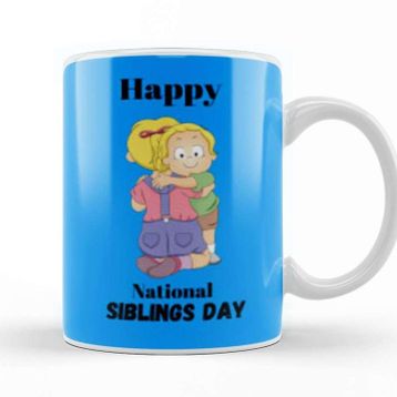 Baskı Dükkanı Happy Siblings Day 2021 Kupa