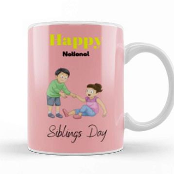 Baskı Dükkanı Happy Siblings Day 2021 Kupa