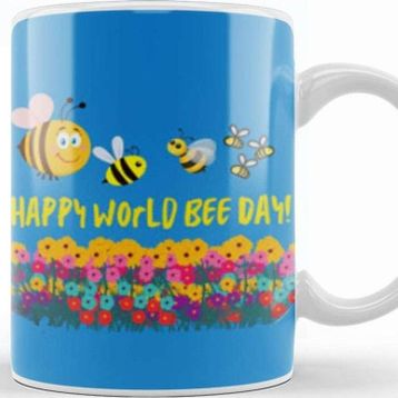 Baskı Dükkanı Happy World Bee Day! Kupa