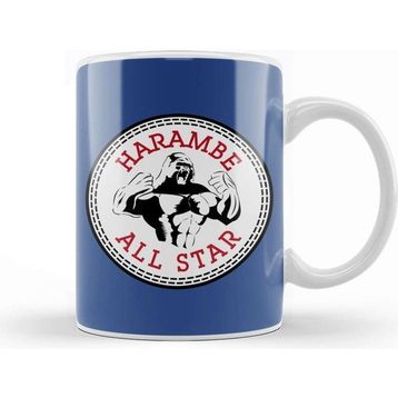 Baskı Dükkanı Harambe All Star Converse Logo Kupa