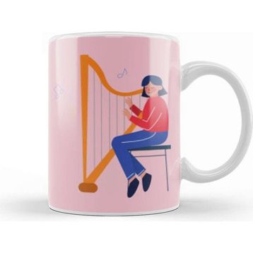 Baskı Dükkanı Harp Music Art Kupa