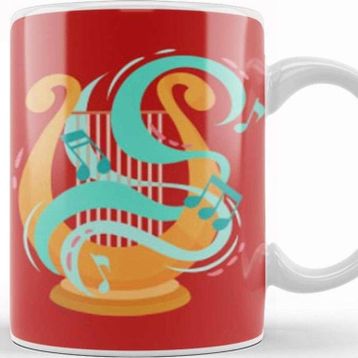Baskı Dükkanı Harp Music Art Kupa