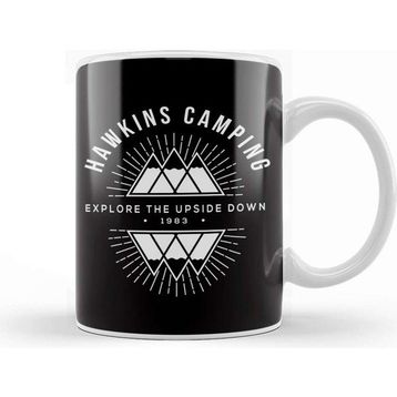 Baskı Dükkanı Hawkins Camping Explore Stranger Things Kupa