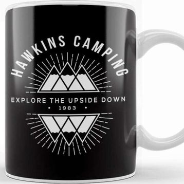 Baskı Dükkanı Hawkins Camping Explore Stranger Things Kupa