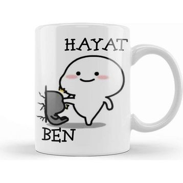 Baskı Dükkanı Hayat Ben Komik Kupa