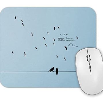 Baskı Dükkanı Hayat Kısa Kuşlar Uçuyor 2 Mouse Pad