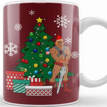 Baskı Dükkanı He Man Around The Christmas Tree Kupa