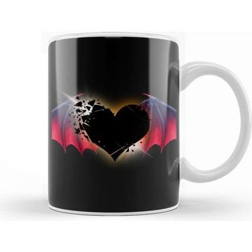Baskı Dükkanı Heart Eavil Heat Kupa