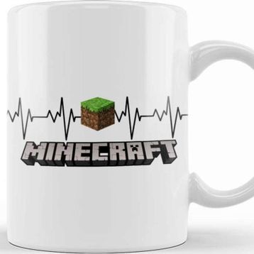 Baskı Dükkanı Heartbeat Minecraft Kupa