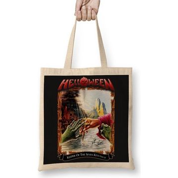 Baskı Dükkanı Helloween Keeper Of The Seven Keys Part Iı Bez Kadın Günlük Çanta