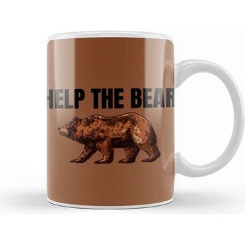 Baskı Dükkanı Help The Bear Kupa