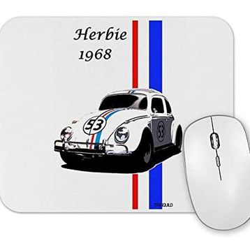 Baskı Dükkanı Herbie 1968 Araba Mouse Pad