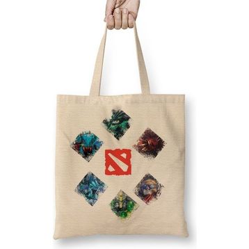 Baskı Dükkanı Herois Dota 2 Bez Kadın Günlük Çanta