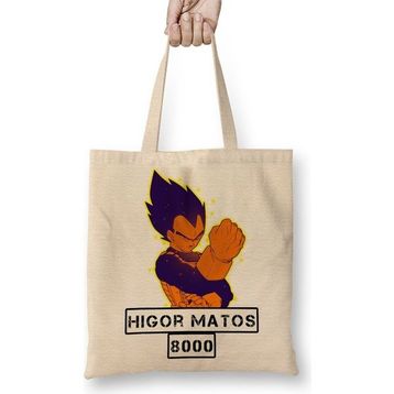 Baskı Dükkanı Higor Matos Vegeta Bez Kadın Günlük Çanta
