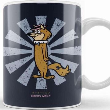 Baskı Dükkanı Hokey Wolf Retro Japanese Kupa