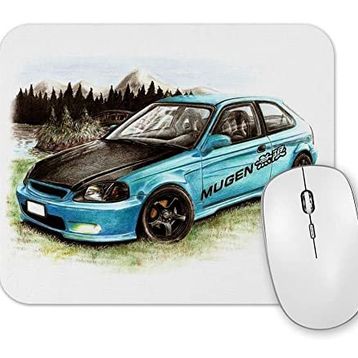 Baskı Dükkanı Honda Civic Mugen Mouse Pad