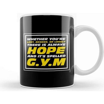 Baskı Dükkanı Hope Is Spelled Gym Kupa