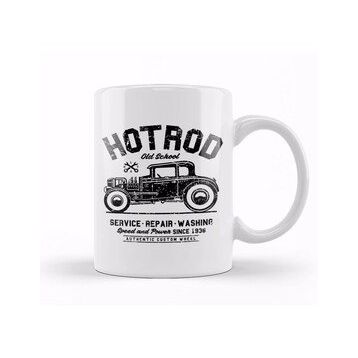 Baskı Dükkanı Hot Rod Old School Kupa