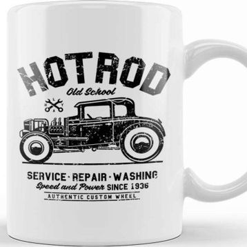 Baskı Dükkanı Hot Rod Old School Kupa