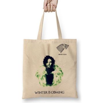 Baskı Dükkanı House Stark Bez Kadın Günlük Çanta