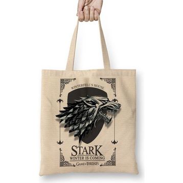 Baskı Dükkanı House Stark Bez Kadın Günlük Çanta