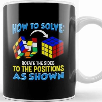 Baskı Dükkanı How To Solve Puzzle Cube Funny Cubing Kupa
