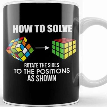 Baskı Dükkanı How To Solve Puzzle Cube Funny Cubing Kupa