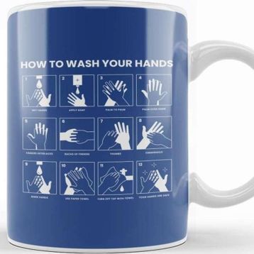 Baskı Dükkanı How To Wash Your Hands Kupa