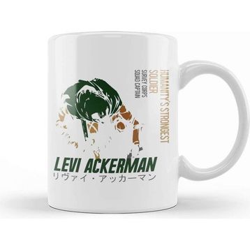 Baskı Dükkanı Humanity Stronger Soldier Levi Ackerman Kupa