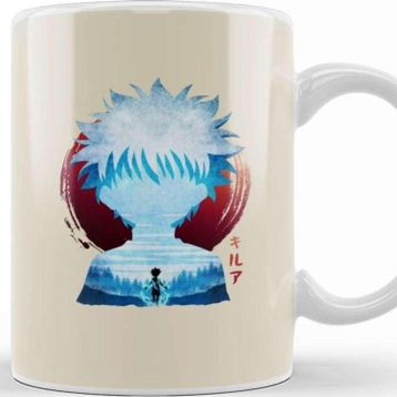 Baskı Dükkanı Hunter x Hunter Minimalist Silhouette Killua Kupa