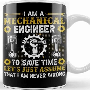 Baskı Dükkanı I Am A Mechanical Engineer To Save Time Kupa