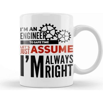 Baskı Dükkanı I Am An Engineer 01 Kupa
