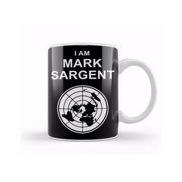 Baskı Dükkanı I Am Mark Sargent Flat Earther Kupa